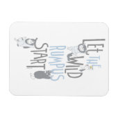 Magnet Flexible Laisser le Rumpus sauvage commencer - Bleu (Horizontal)