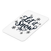 Magnet Flexible Laisser neiger Saison d'hiver Flamme de neige Noël (Côté Gauche)