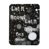 Magnet Flexible Laisser neiger sur un Arrière - plan neigeux (Vertical)