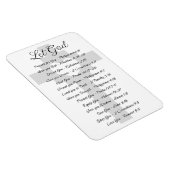 Magnet Flexible Laissez Dieu s'inspirer des Écritures (Côté Droit)