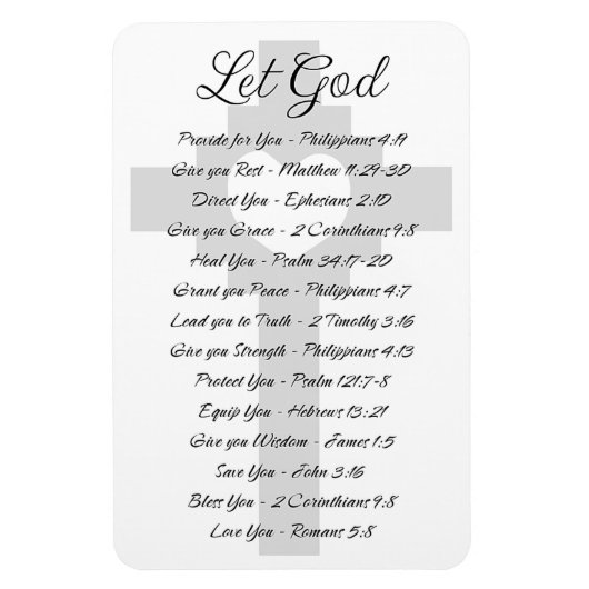 Magnet Flexible Laissez Dieu s'inspirer des Écritures (Vertical)