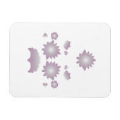 Magnet Flexible Lait blanc classique Rose décoratif (Horizontal)