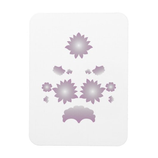 Magnet Flexible Lait blanc classique Rose décoratif (Vertical)