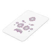 Magnet Flexible Lait blanc classique Rose décoratif (Côté Gauche)