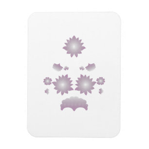 Magnet Flexible Lait blanc classique Rose décoratif