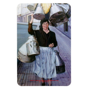 Magnet Flexible Laitière avec des pots/Milkmaid with pots