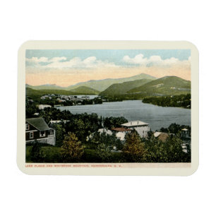 Magnet Flexible Lake Placid, Adirondacks, NY 1917 Style Vintage
