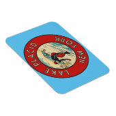 Magnet Flexible Lake Placid, New York - (Côté Droit)