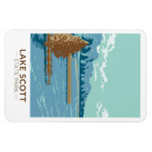 Magnet Flexible Lake Scott State Park Kansas Vintage (Horizontal)