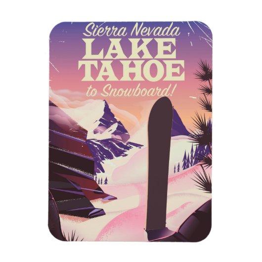 Magnet Flexible Lake Tahoe Sierra Nevada USA Poster d'affiche (Vertical)