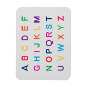 Magnet Flexible L'alphabet d'ABC apprenant des lettres ABC colorée (Vertical)