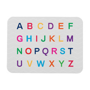 Magnet Flexible L'alphabet d'ABC apprenant les lettres colorées