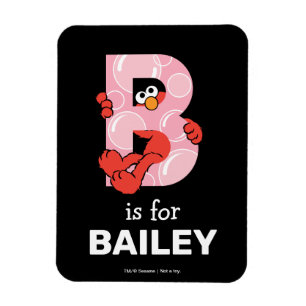 Magnet Flexible L'alphabet d'Elmo   B Bulles