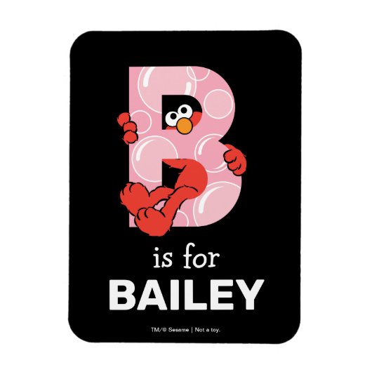 Magnet Flexible L'alphabet d'Elmo | B Bulles (Vertical)