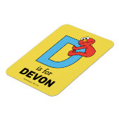 Magnet Flexible L'alphabet d'Elmo | D Bleu (Côté Gauche)