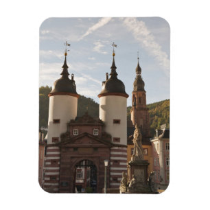 Magnet Flexible L'Alte Brucke dans la vieille ville, Heidelberg, A