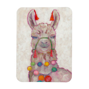 Magnet Flexible Lama de festival d'aquarelle