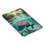 Magnet Flexible Lamantin dans Crystal River Floride (Côté Droit)