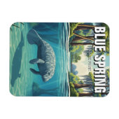 Magnet Flexible Lamantin dans le parc d'État de Blue Spring (Horizontal)