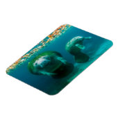 Magnet Flexible Lamantin mère avec son veau à Crystal River (Côté Gauche)