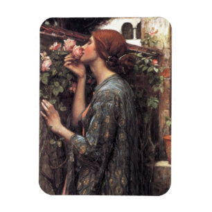 Magnet Flexible L'âme du Rose (par John William Waterhouse)