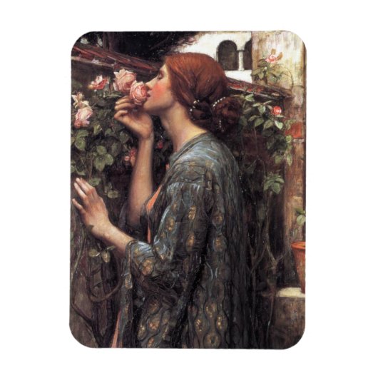 Magnet Flexible L'âme du Rose (par John William Waterhouse) (Vertical)