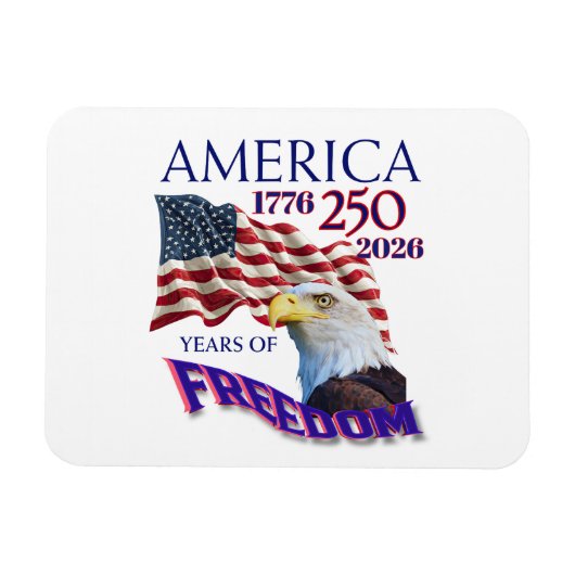 Magnet Flexible L'Amérique 250 Ans de Liberté (Horizontal)