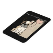 Magnet Flexible L'amour des chiots - à la française (Côté Gauche)