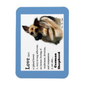 Magnet Flexible L'Amour Du Berger Allemand Est (Vertical)