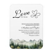 Magnet Flexible L'amour est dans l'air Faire-part de mariage Décon (Vertical)