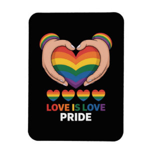 Magnet Flexible L'amour est l'amour LGBQT