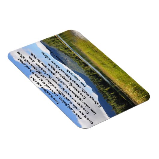 Magnet Flexible L'amour est patient : Lac caché (Côté Droit)