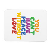 Magnet Flexible L'amour et la paix (Horizontal)