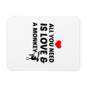 MAGNET FLEXIBLE L'AMOUR ET UN SINGE (Horizontal)