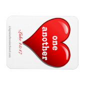 Magnet Flexible L'amour l'un l'autre coeur (Horizontal)