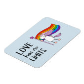Magnet Flexible L'amour n'a aucune limite Unicorne (Côté Gauche)