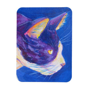 Magnet Flexible Lampe d'art personnalisé Amoureux des chats Tuxedo