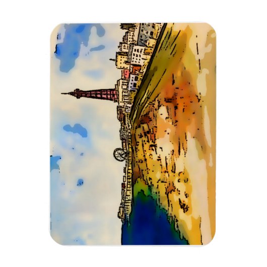 Magnet Flexible Lancashire balnéaire de Blackpool (Vertical)