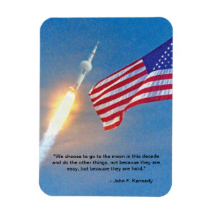 Magnet Flexible Lancement d'Apollo 11 avec le drapeau américain
