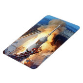 Magnet Flexible Lancement de la fusée d'atterrissage Apollo 11 de  (Côté Gauche)