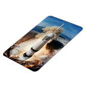Magnet Flexible Lancement de la fusée Saturn V 1969 vaisseau spati (Côté Gauche)