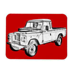 Magnet Flexible Land Rover 1971 prennent l'illustration de camion