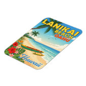 Magnet Flexible Lanikai Beach, Hawaii - Canoë Tropical (Côté Gauche)