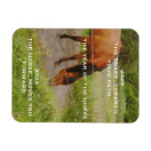 Magnet Flexible L'année du Cheval, citation 2026 (Horizontal)