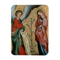 L'Annonciation, c.1330 (huile sur panneau)