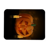Magnet Flexible Lanterne Citrouille d'Halloween avec bougies (Horizontal)