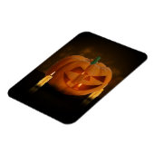 Magnet Flexible Lanterne Citrouille d'Halloween avec bougies (Côté Gauche)