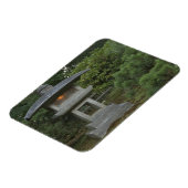 Magnet Flexible lanterne en pierre éclairée dans le Jardin Japonai (Côté Gauche)
