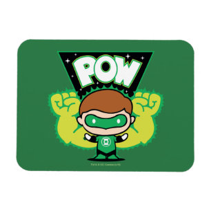 Magnet Flexible Lanterne verte Chibi Formant Des Poings Géants