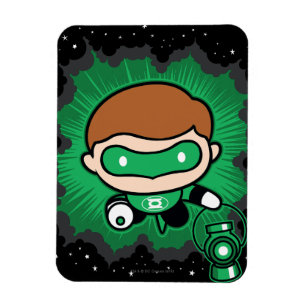 Magnet Flexible Lanterne verte de Chibi qui traverse l'espace